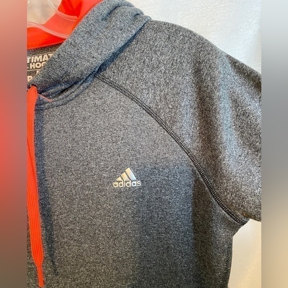 Adidas Climawarm Ultimate Hoodie Medium Heathered Gray Ladies  Sm - Picture 6 of 11